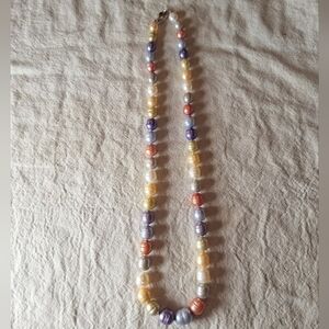 Honora pastel cultured pearl and 925 necklace